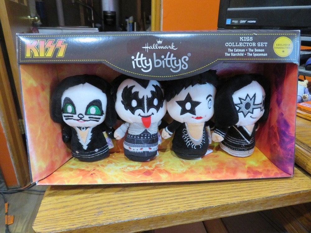 HALLMARK ITTY BITTYS "KISS" BAND GROUP BOXED SET NEW IN BOX-FREE SHIPPING