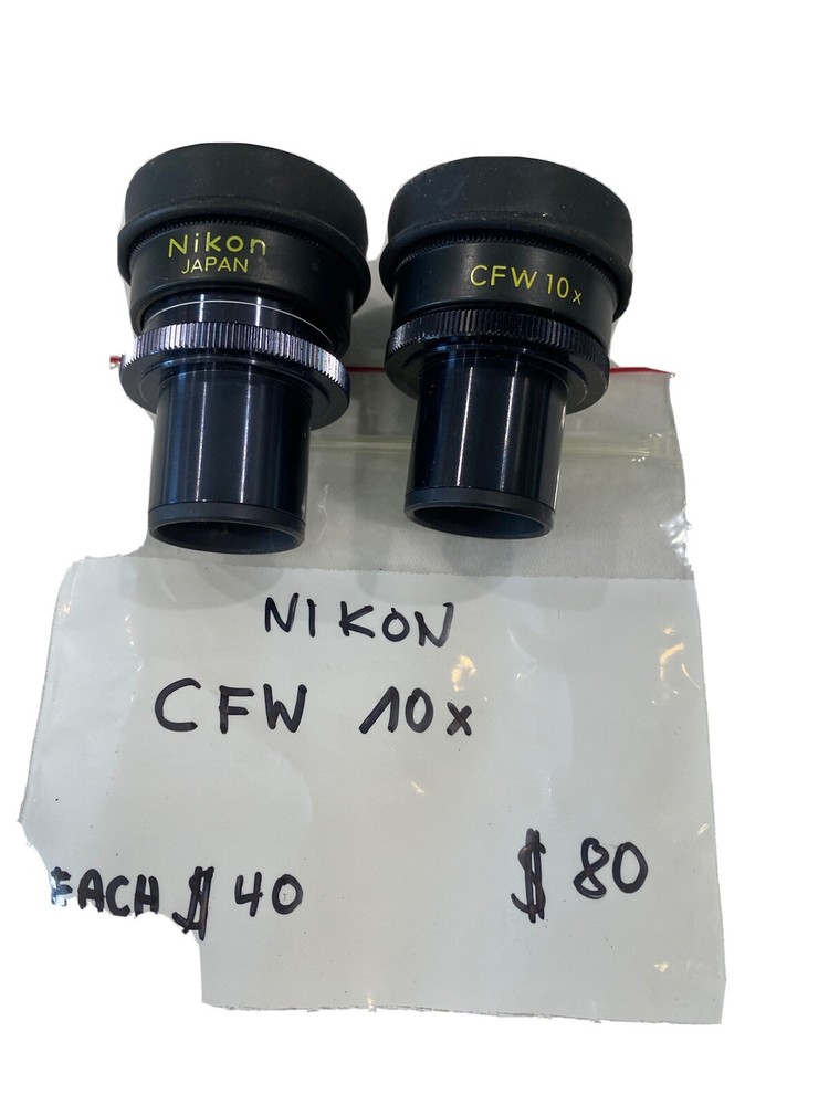 Nikon CFW 10x microscope eyepieces