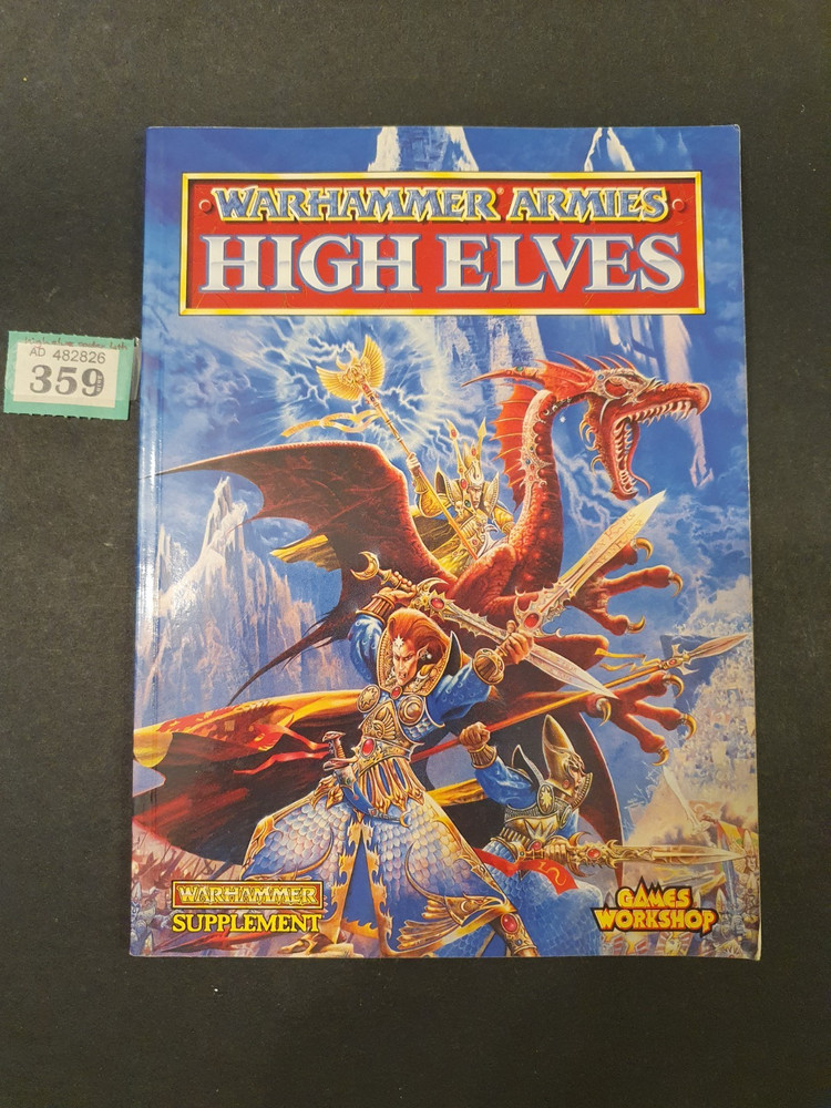 High Elves Army Book / Codex - 4th Edition - Warhammer Fantasy