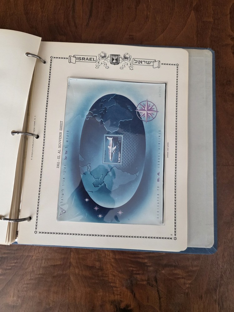 Israel Folder Stamps Over 170