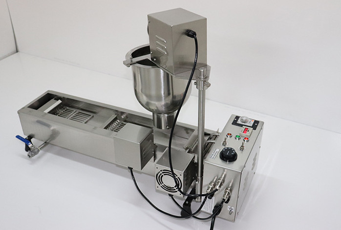 Automatic Stainless Steel Mini Donut Maker Donut Making Machine & 3 Moulds 220V