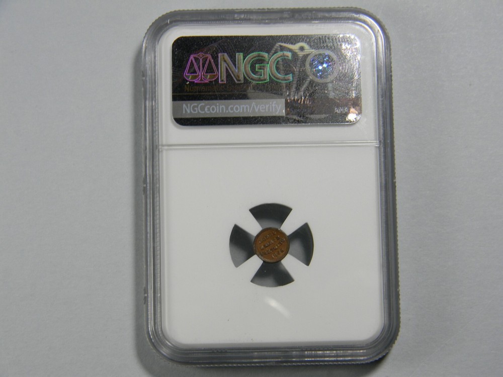 1848 Model Eighth Farthing Token NGC AU 58 BN