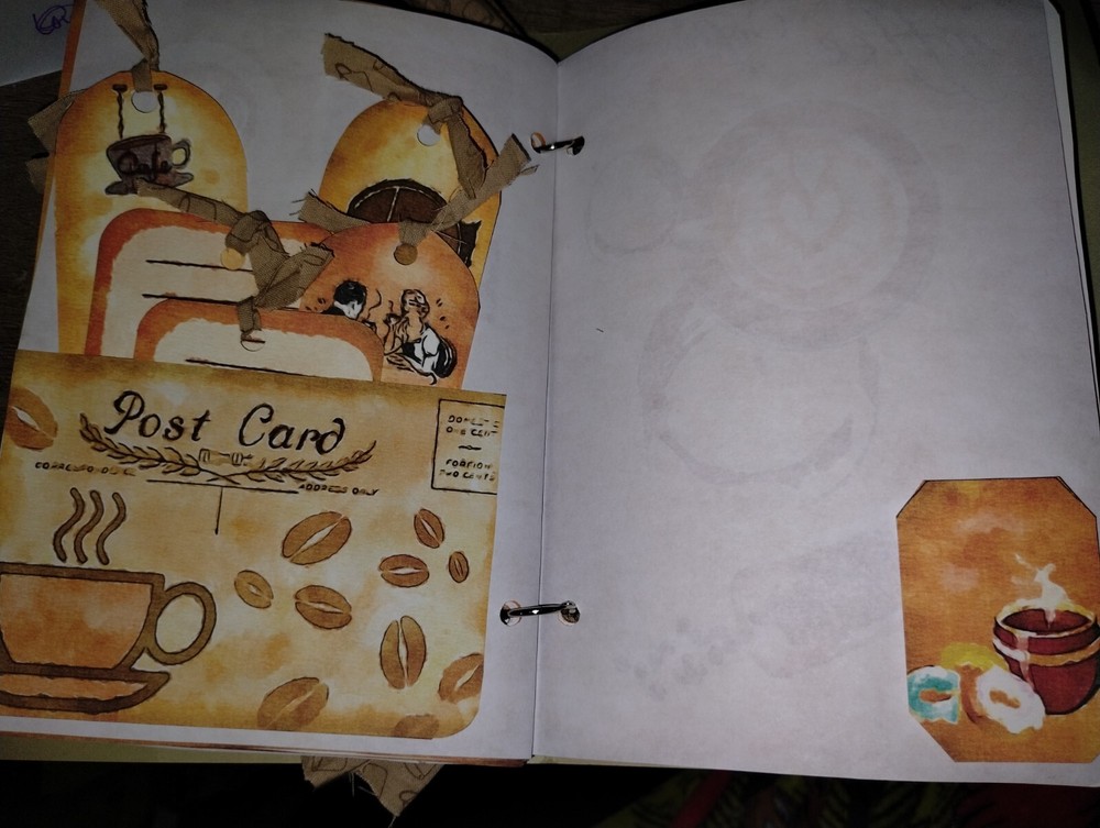 Coffee Junk Journal Scrapbook USA