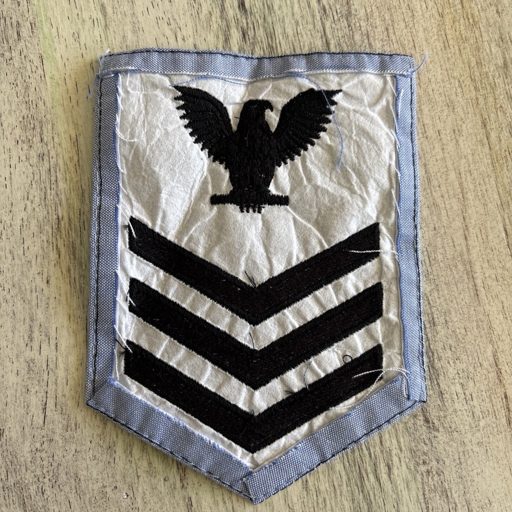 Non-Rated Large Sleeve Patch Blue US Navy E6 Petty Officer First Class