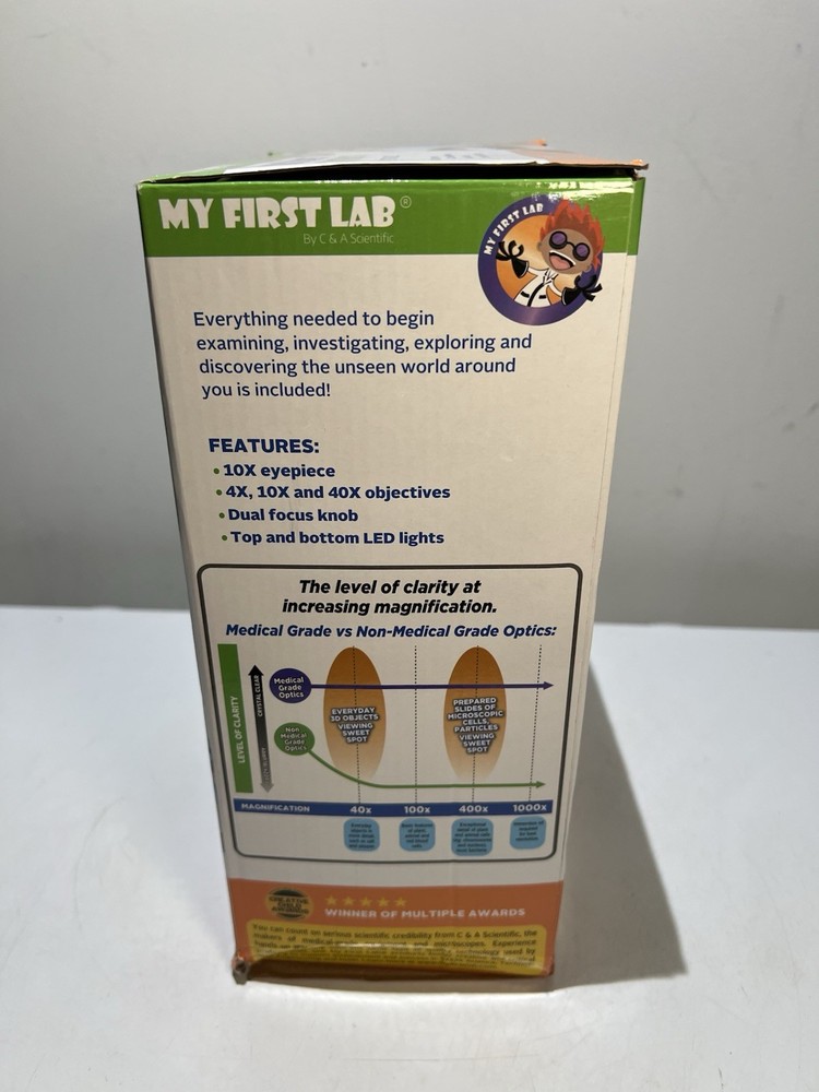 My First Lab DUO Scope Starter Kit 2-in-1 Microscope w /Accessories