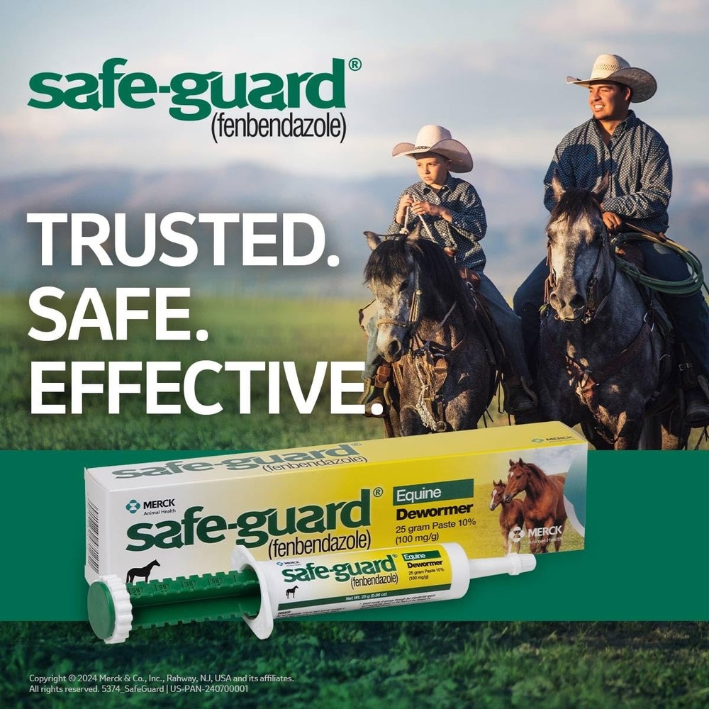 Safe Guard 25 Gram Paste Equine Dewormer