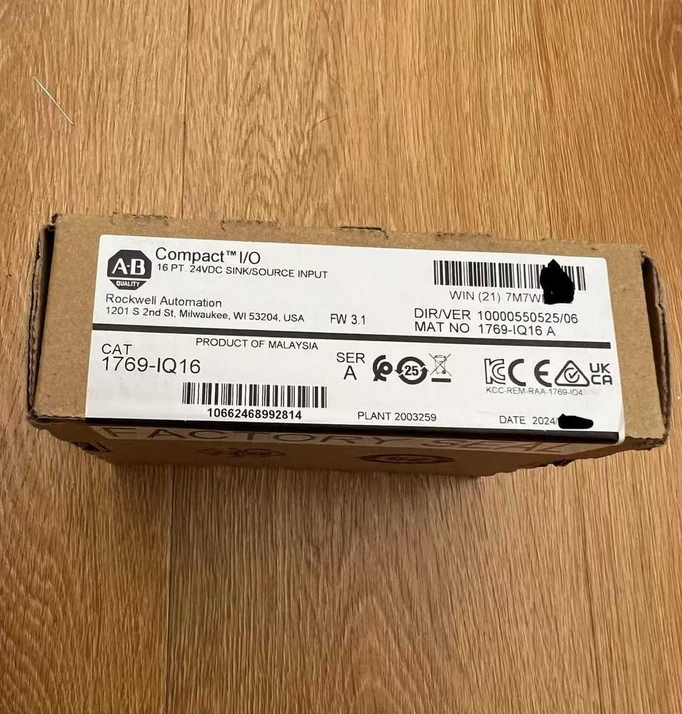 1769-IQ16 /A CompactLogix 16 Pt 24VDC Rev 2 Compact I/O Sink/Source Input Module