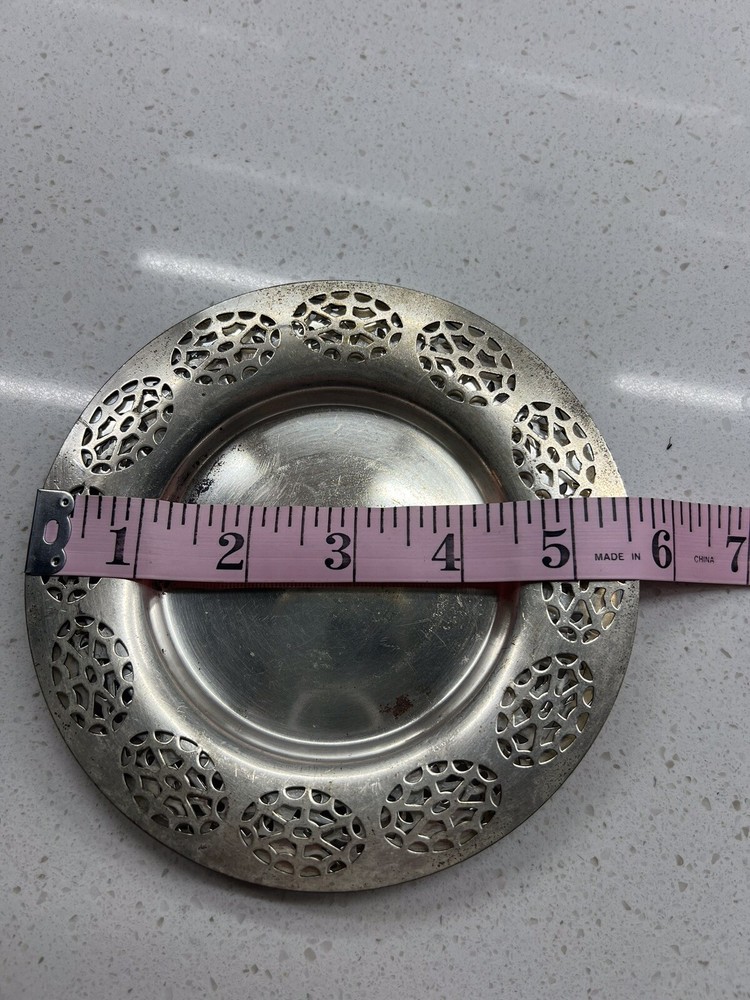Silverplate Coasters, Small Serving Plates, Set Of 3