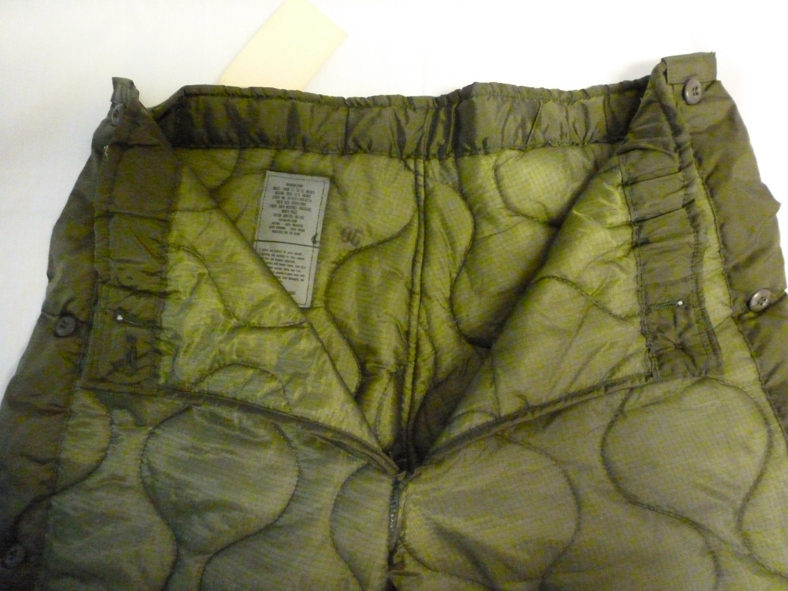 OD Pant Liner Cold Weather M-65 Field Pants Liner Medium Long NEW