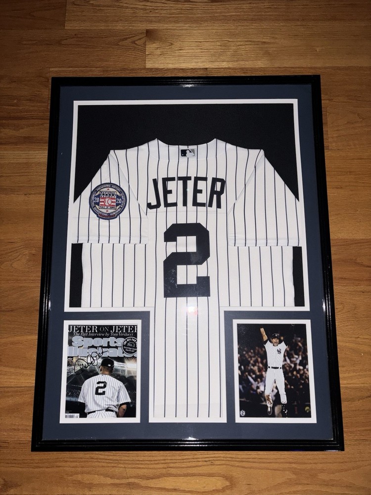 Derek Jeter Custom Framed Jersey