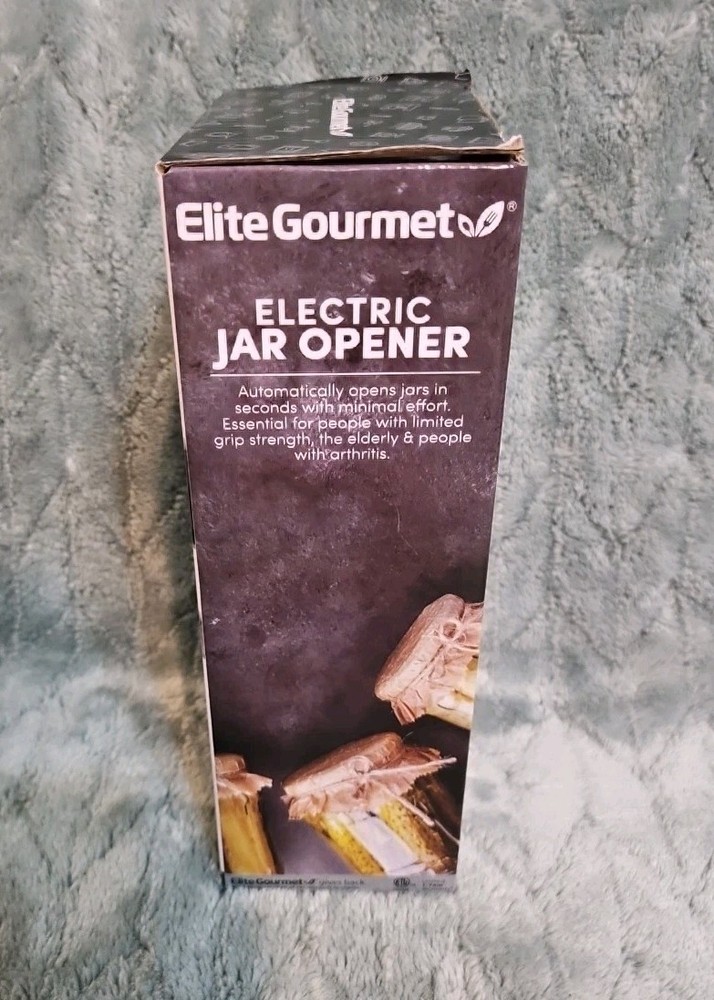 Electric Jar Opener Automatic Hand Free Compact Battery Operated Black #EJO800