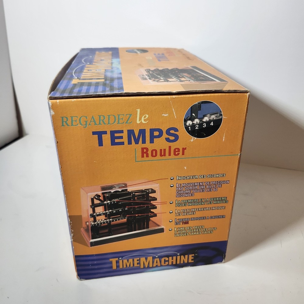 Time Machine Rolling Ball Kinetic Clock Hoffman Products DC Version New Open Box