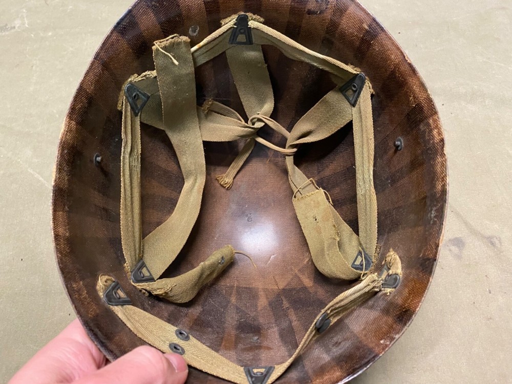 ORIGINAL WWII US ARMY M1 HELMET LINER-FIRESTONE