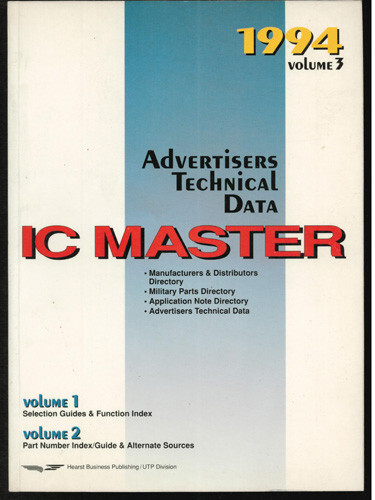 1994 IC MASTER 3 Volume Set :: FREE Shipping