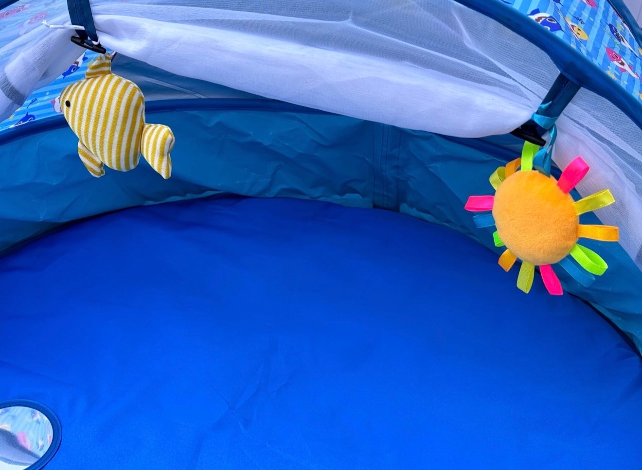 Foldable Baby Splash Pool with Sunshade Canopy – Portable Kiddie Pool Pink