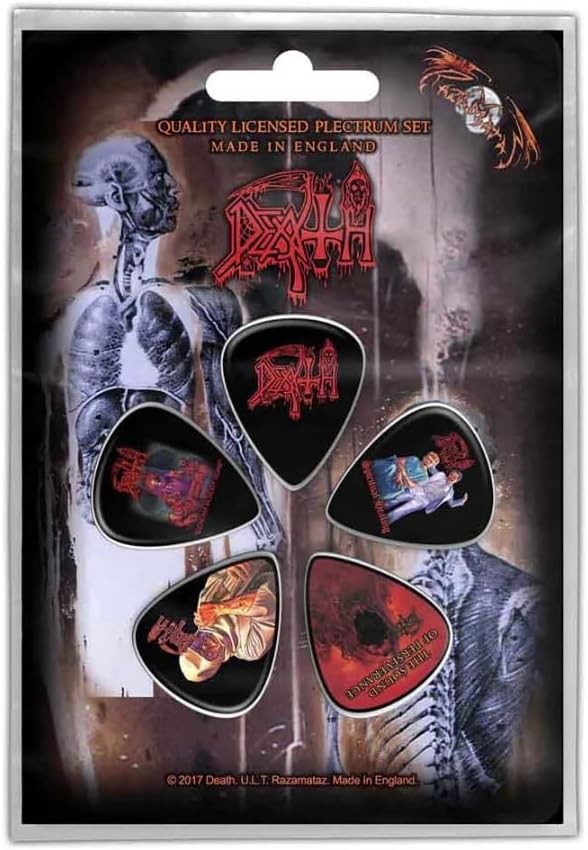 Authentic Death Heavy Gauge 1mm Guitar Pick Pack  NEW