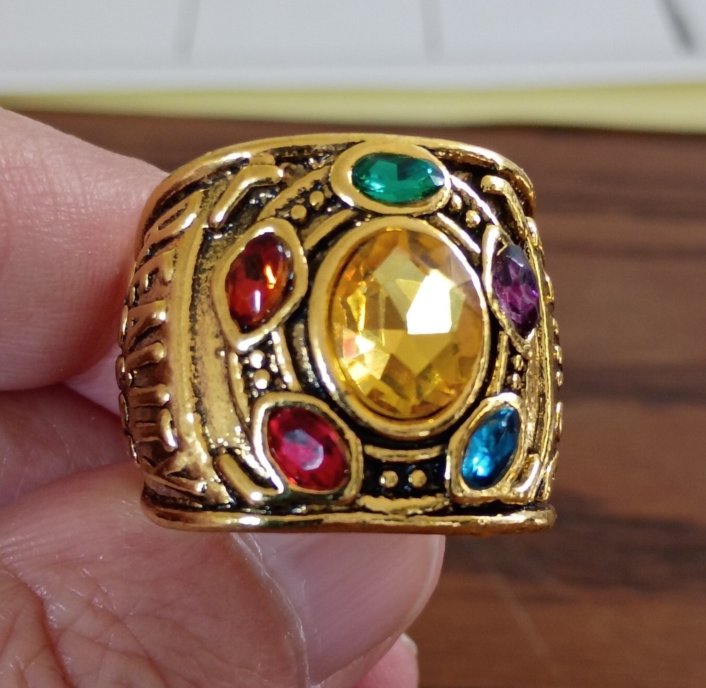 Marvel's Avengers Thanos Infinity Stones Ring - Size 9 #T-112