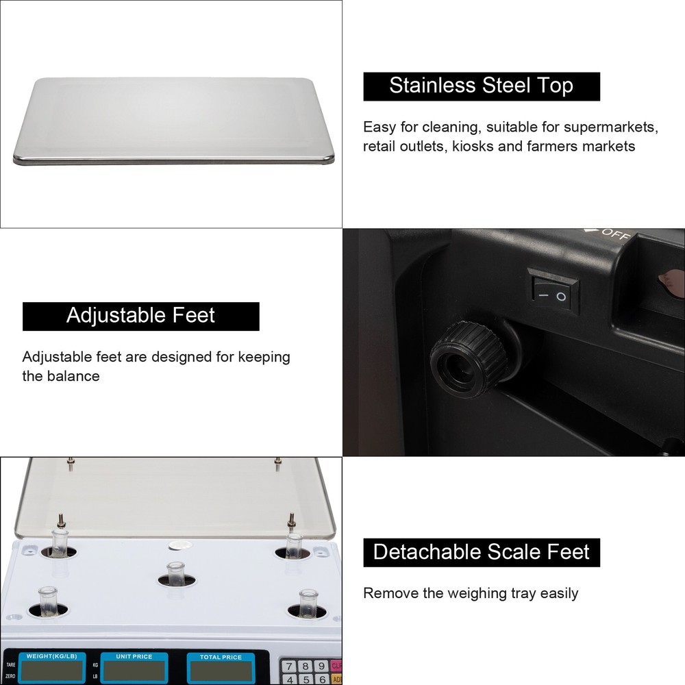 Digital Weight Scale Price Computing Machine Retail Count Multipurpose Scale