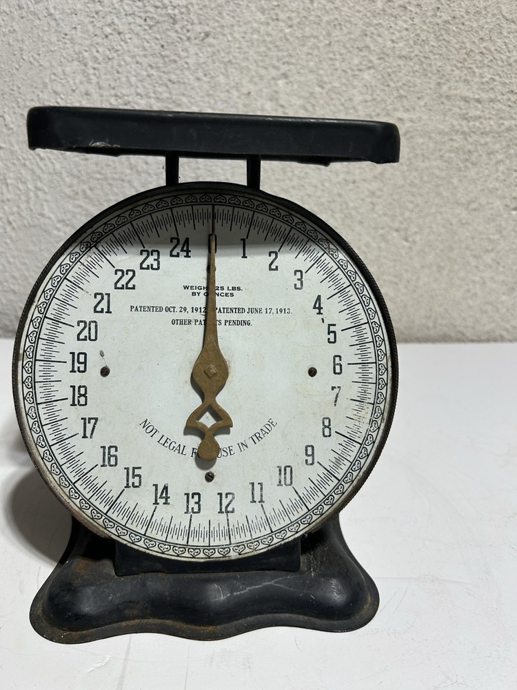 antique kitchen scale 25 pound #4 1912