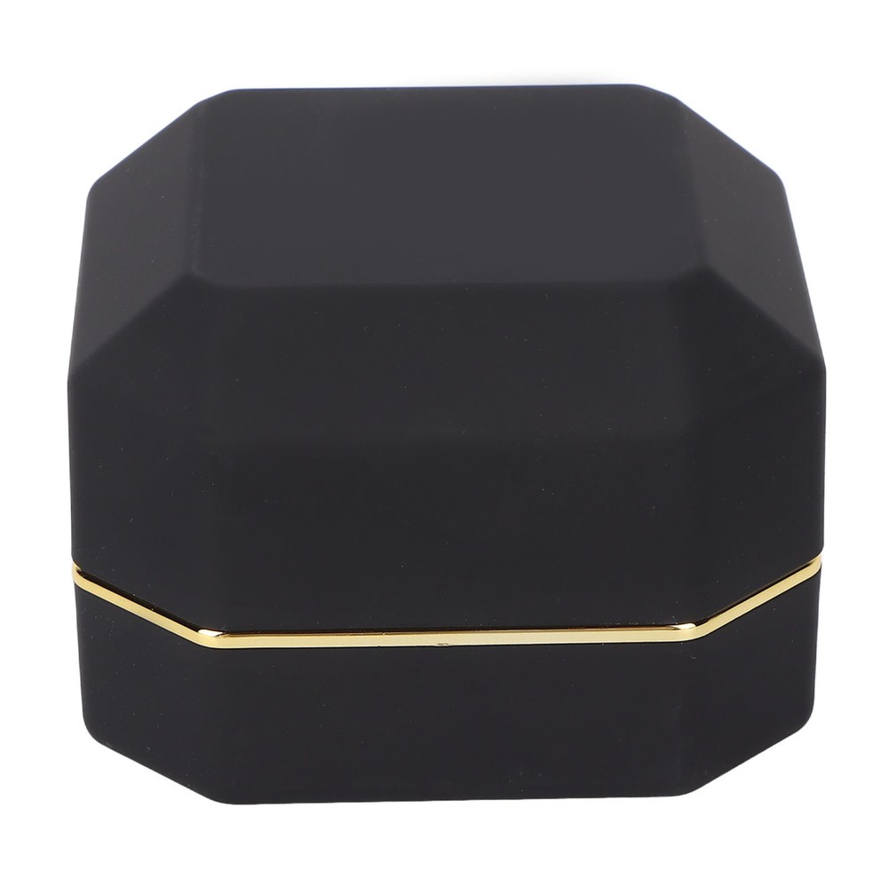 LED Lighted Jewelry Gift Box Earring Ear Stud Display Case For Proposal WT
