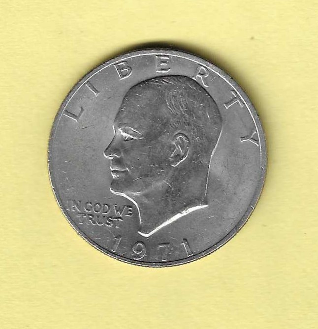1971 - P Eisenhower Dollar EF-40