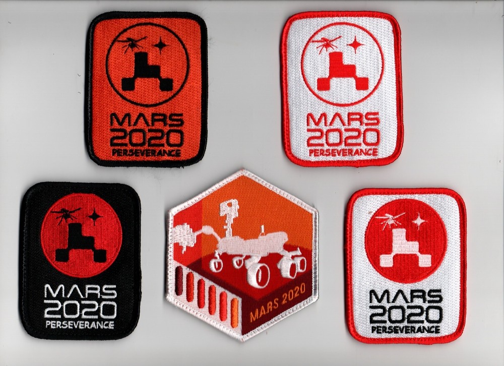 JPL/NASA MARS 2020 vêlkrö PATCH: PERSEVERANCE ROVER w/MINI-HELICOPTER INGENUITY