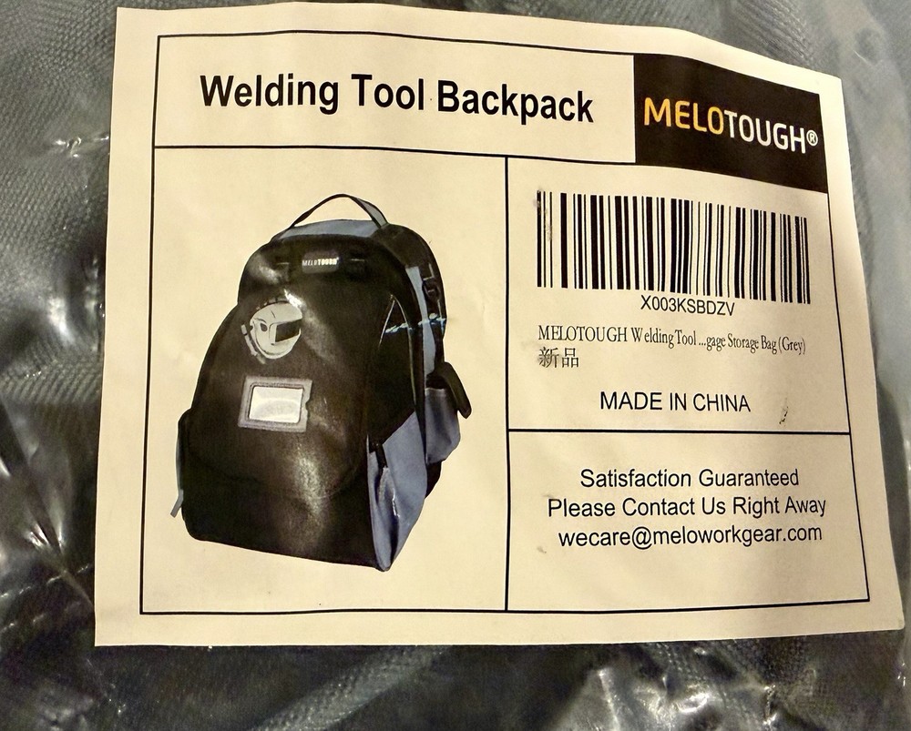 MELOTOUGH Welding Tool Backpack Welder Backpack Gear Pack with Helmet Case.