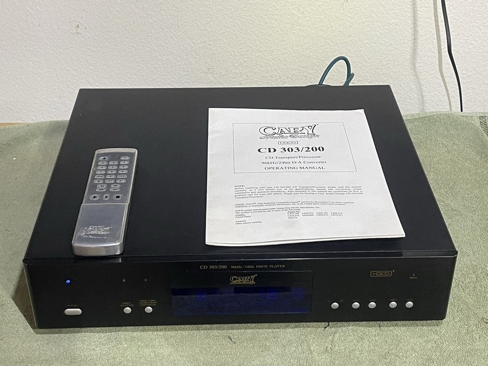 Cary Audio Design CD303/200 HDCD CD Player