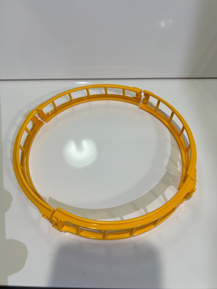 Lego Train, Yellow Roller Coaster Full Loop #80564, Rail. 4 pieces