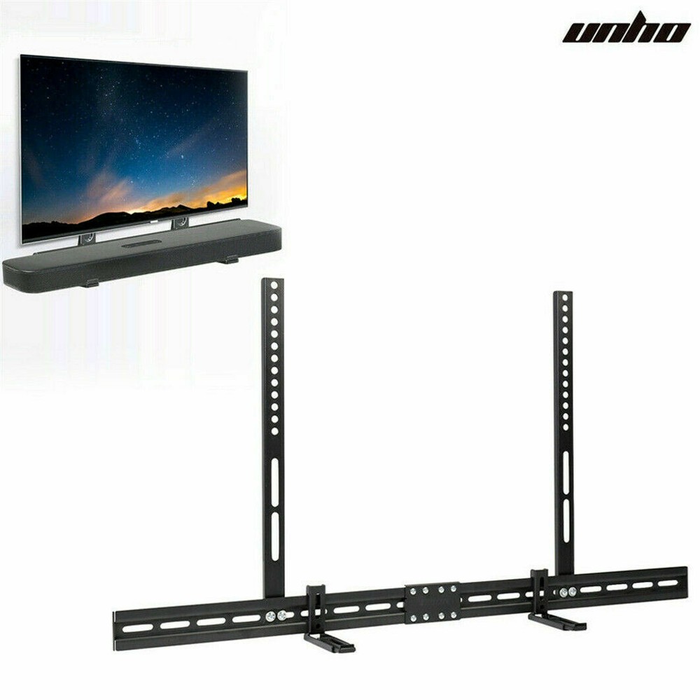 Long & Solid Sound Bar Mount Bracket Soft Padded Soundbar Holder for 32-85'' TVs