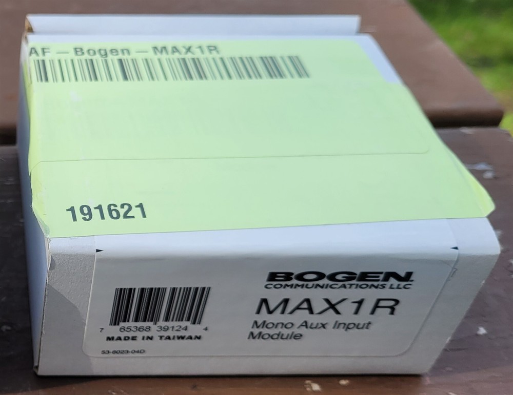 NEW Bogen MAX1R Unbalanced Mono/Aux RCA Input Module