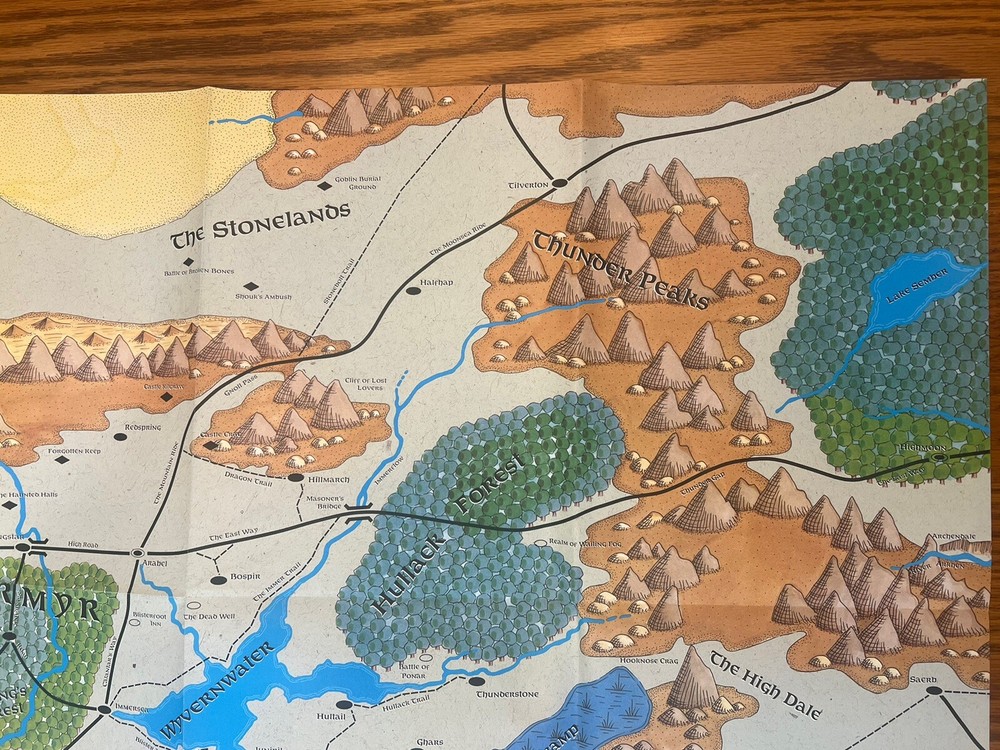 MAP ONLY for CORMYR Dungeons & Dragons Module 9410XXX0701