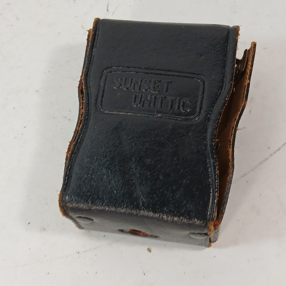 VINTAGE SUNSET UNITTIC MODEL 31 CAMERA LIGHT METER WITH CASE