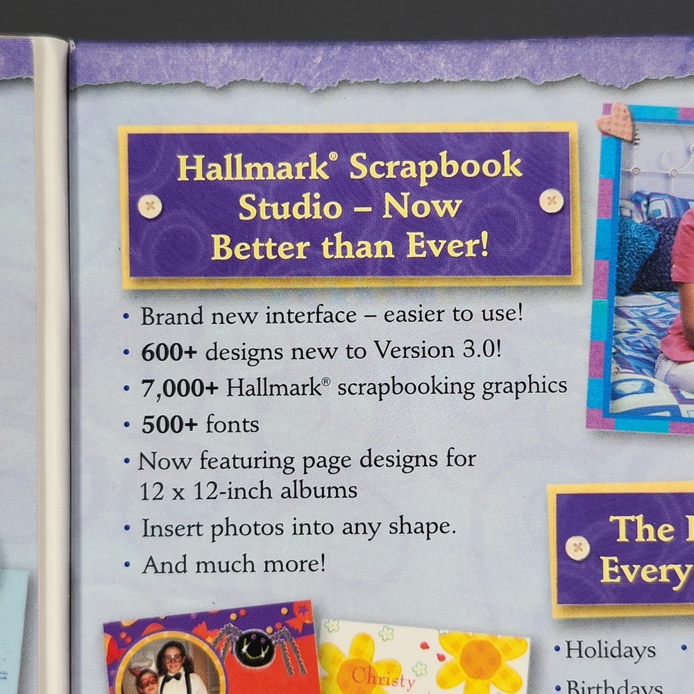 Hallmark Scrapbook Studio Deluxe 3.0 PC CD-ROM Windows 98 Me 2000 XP Software