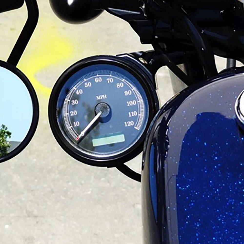 Speedometer Bracket Relocation Side Mount for Harley Sportster Dyna Chrome