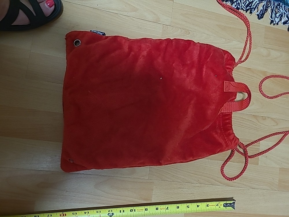 Vtg. Angry Bird Drawstring Back Pack