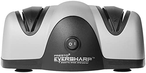08800 EverSharp Electric Knife Sharpener 2-Stage System Silver/Black