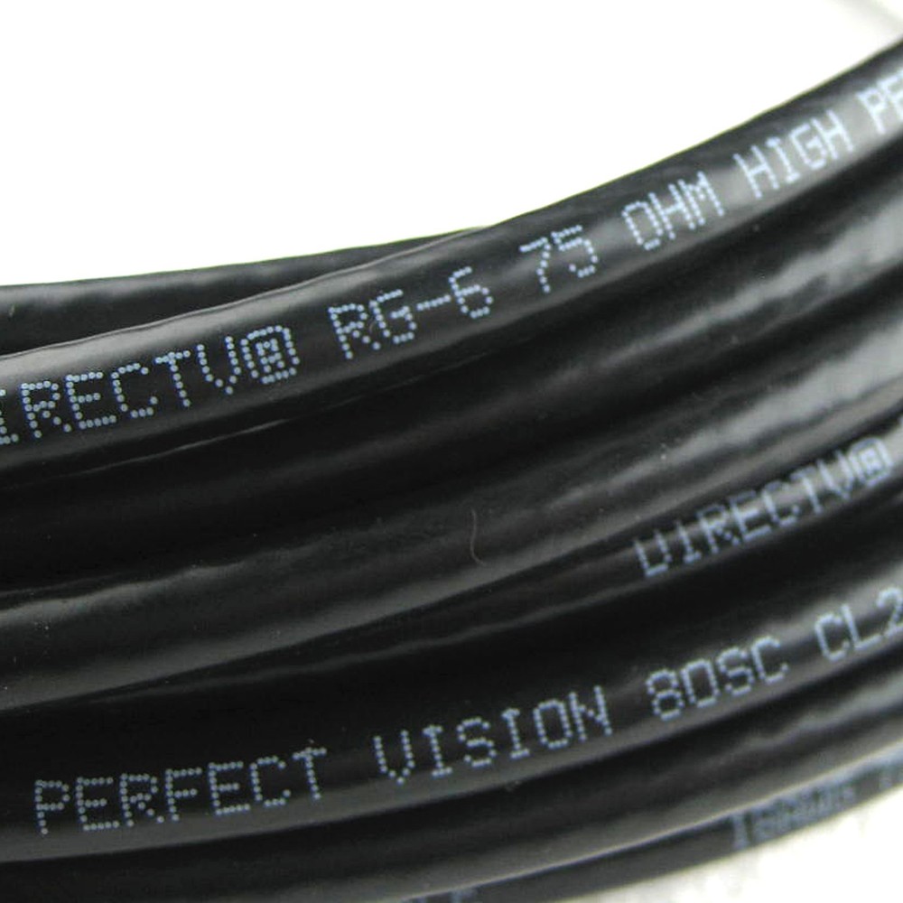 150ft PERFECT VISION BARE SOLID COPPER COAXIAL RG6 CABLE 3GHZ DIRECTV APPROVED