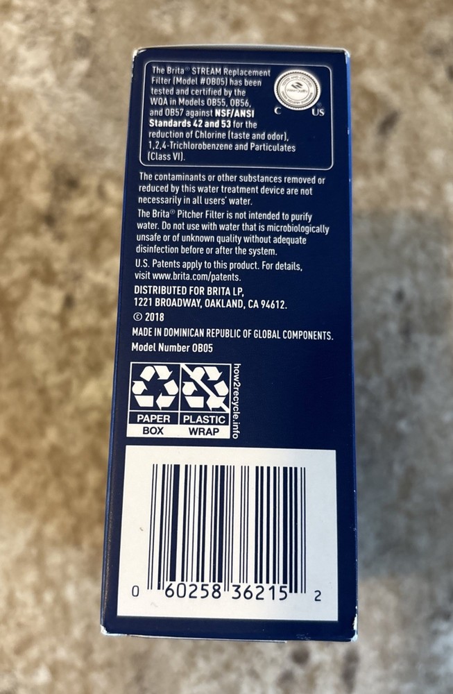 Brita Stream Pitcher Replacement Water Filter 3-Pack Unopened