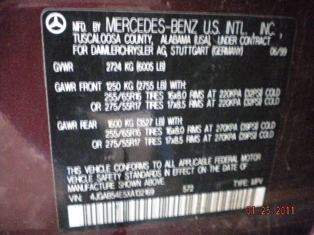 ML320 1999 Rocker Panel Moulding 9862692