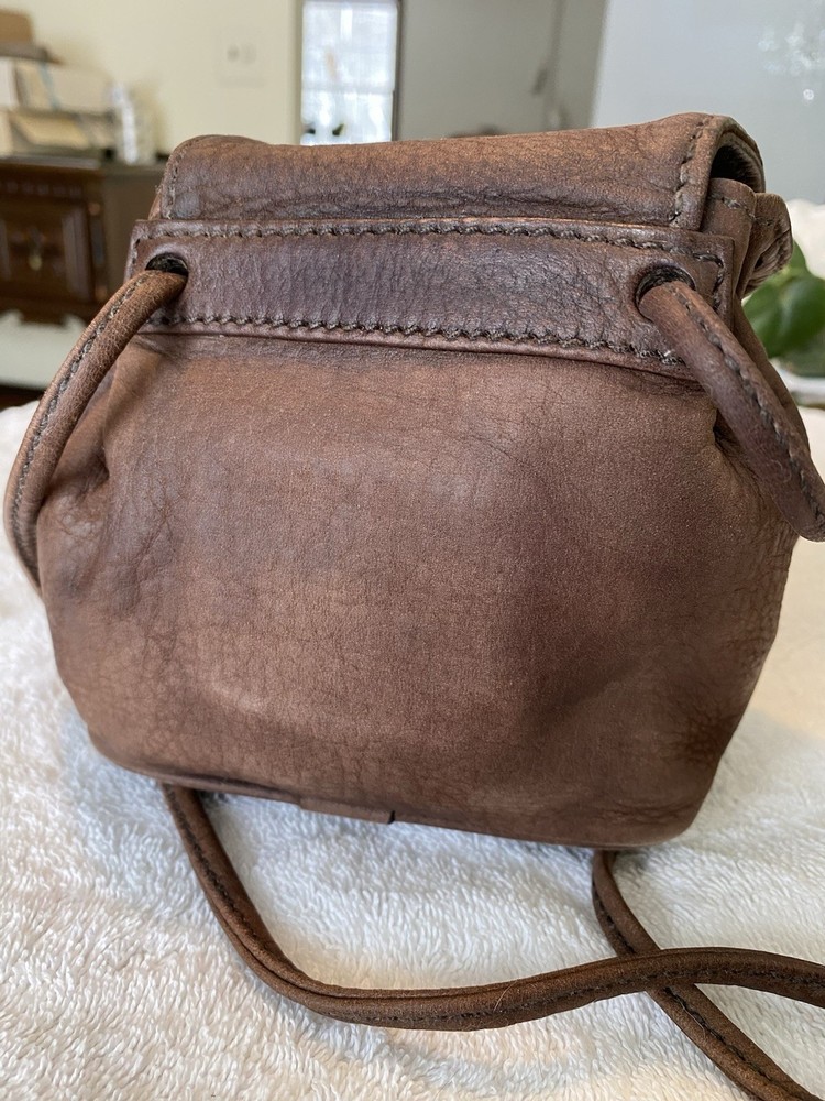 Coach Sonoma Drawstring Nubuc Pouch 4940 Bramble Leather *condition Issue*