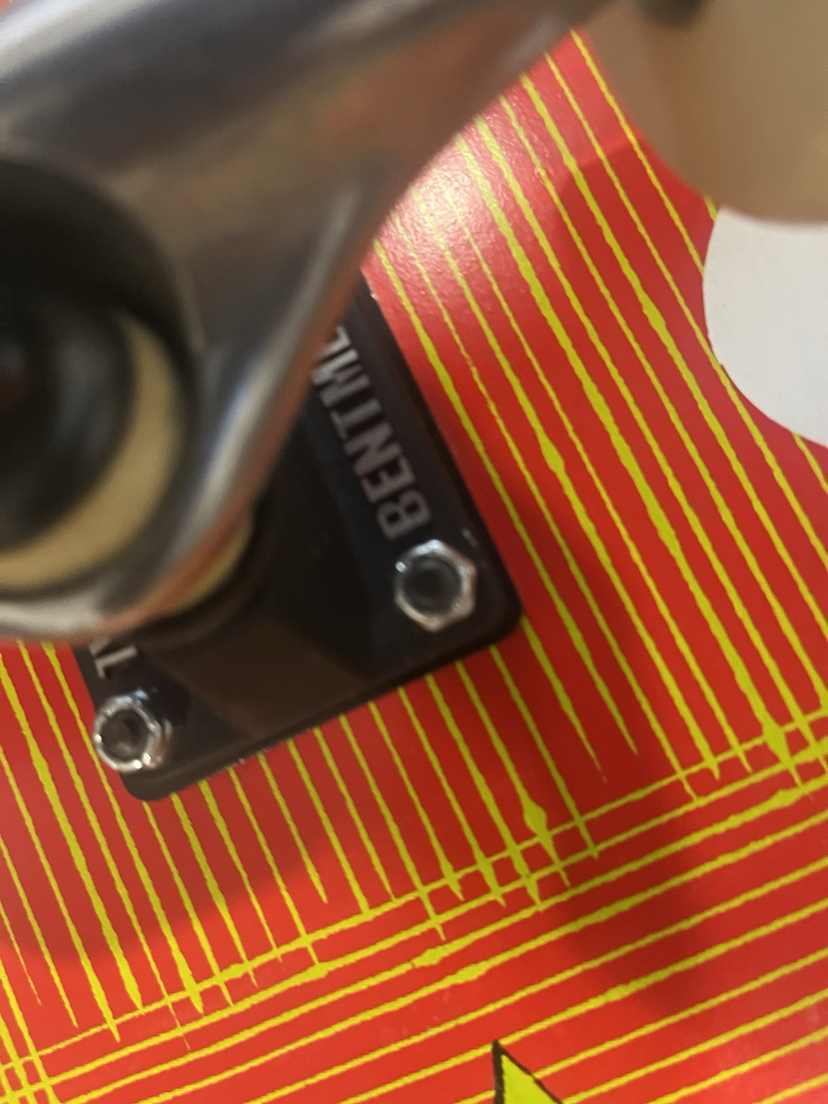 VERY RARE! Quiksilver Cruiser Skateboard W/ Bent Metal Trucks - Matching Wheels