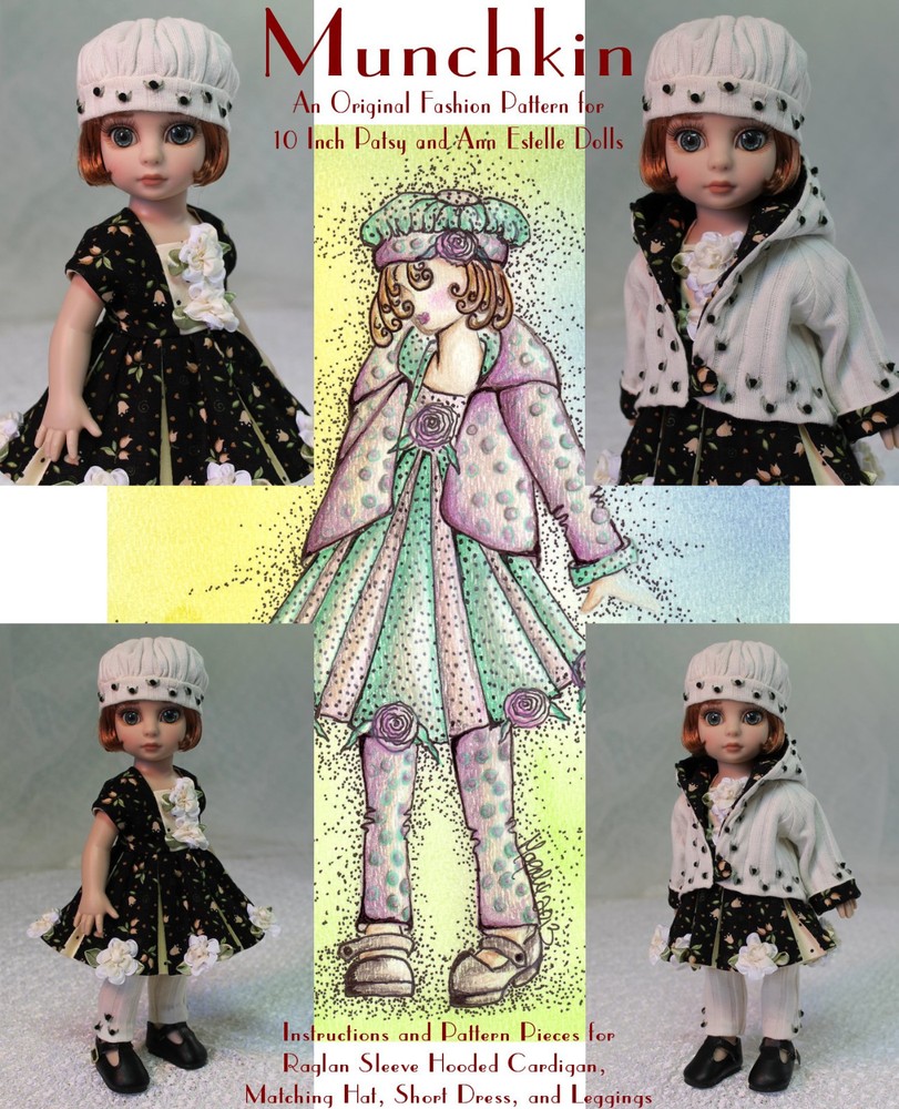 "Munchkin" Fashion Pattern for 10 Inch Tonner Ann Estelle and Patsy