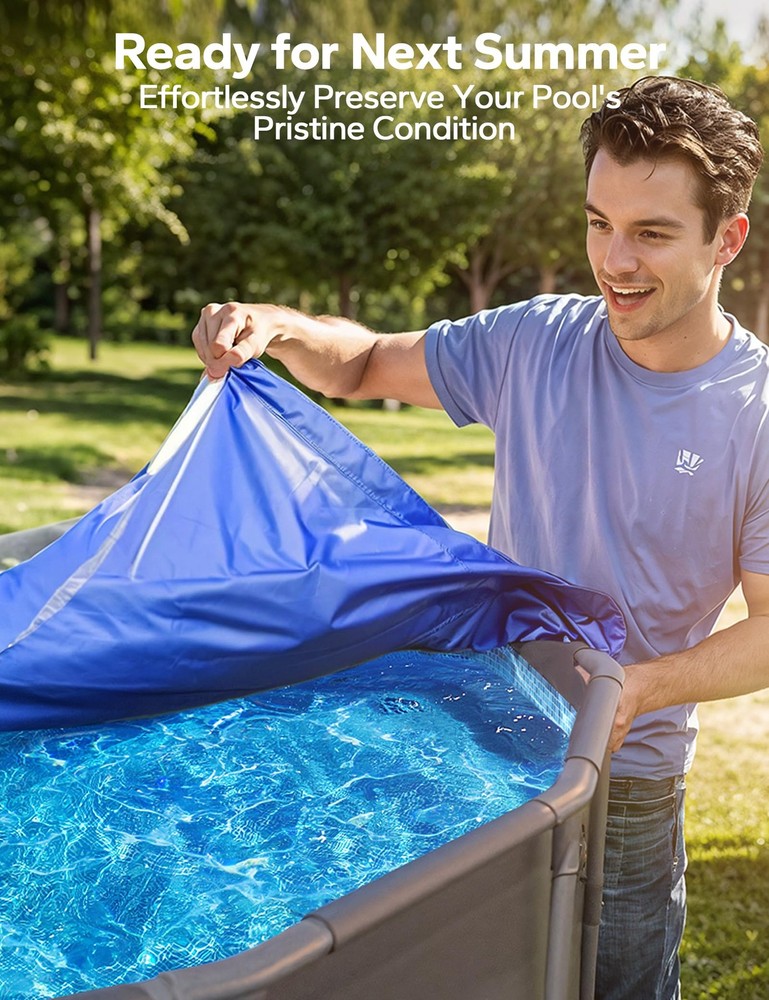 3 in 1 Pool Closing Kit for Above Ground Pool, Pool Winterizing Kit Handle Up...