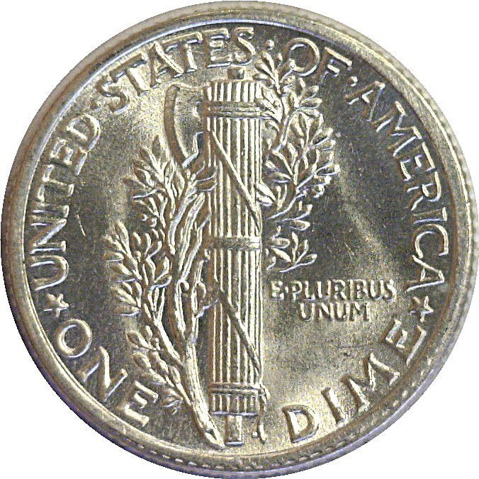 1936 10C Mercury Dime Silver Uncirculated