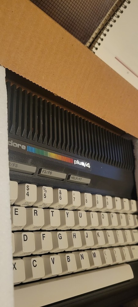 COMPLETE Vintage Commodore Plus 4 Computer With Box & Accessories