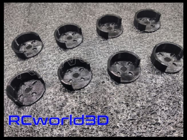 QUADCOPTER BRUSHLESS MOTOR MOUNT/BASE PROTECTOR 4PCS 3D PRINTED SOLID - PLA