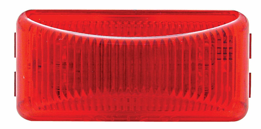 6 LED Rectangular Clearance/Marker Light - Red LED/Red Lens