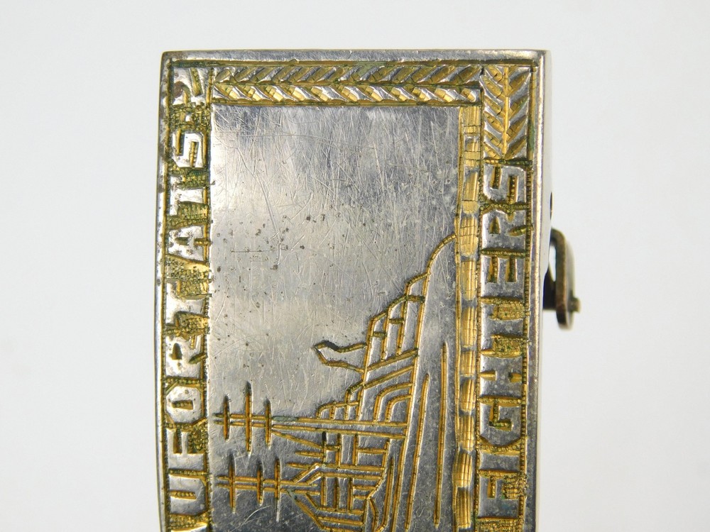 US WW2 Navy USN USS Theater Belt Buckle
