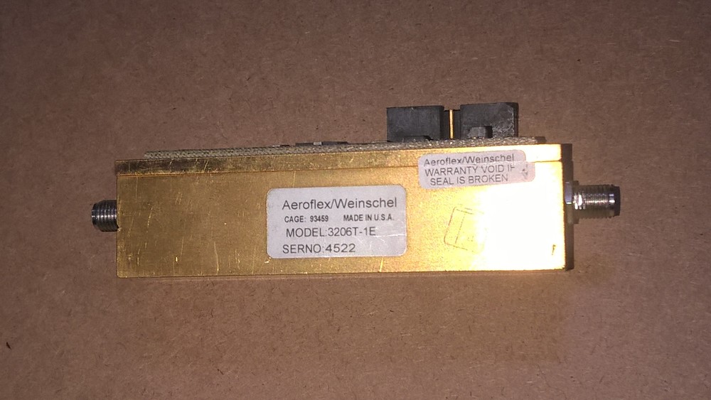 API Aeroflex Weinschel 3206T-1E Programmable Attenuator 0-3GHz 1-63dB range step